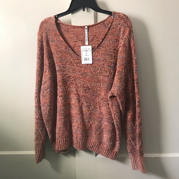 Leo & Nicole Sweaters - Copper Marbled Sweater NWT